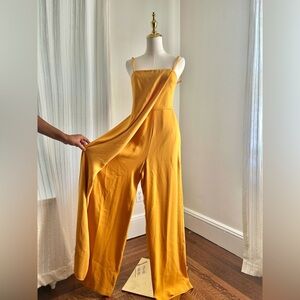 BCBGMaxAzria Yellow Jumpsuit
